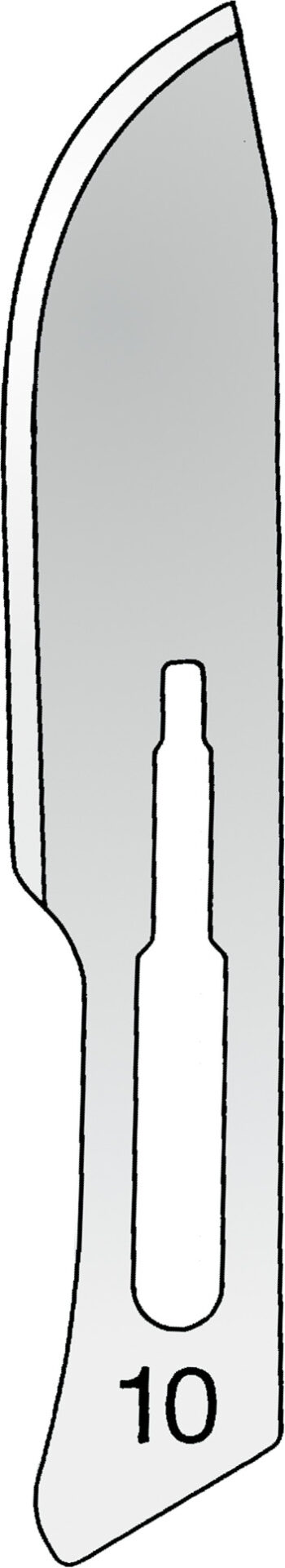 Scalpels, knives, dermatome , Scalpel blade, no. 10, non sterile/ sterile