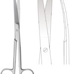 Scissors , Scissors, acc. to Deaver, blunt/blunt, curved