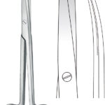 Scissors , Dissecting scissors, acc. to Lexer, curved