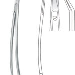 Scissors , Scissors, acc. to Dean, serrated, angled upwards