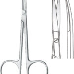 Scissors , Iris scissors, pointed/pointed, curved
