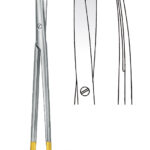 Scissors , TC dissecting scissors, pointed/pointed, curved