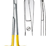 Scissors , TC ligature scissors, pointed/pointed, curved