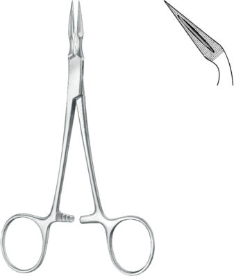 Forceps , Splinter forceps, acc. to Stieglitz, curved