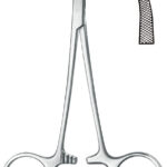 Artery forceps , Ligature forceps, serrated, curved