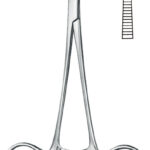 Artery forceps , Hemostatic forceps, acc. to Mosquito, 1 x 2 teeth, straight