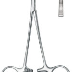 Artery forceps , Micro forceps, acc. to Mosquito, 1 x 2 teeth, curved