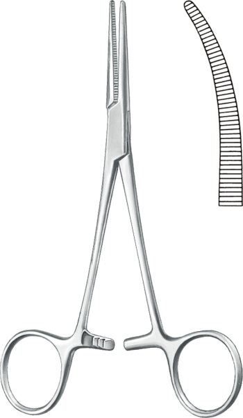 Neurosurgery , Atraumatic forceps, PEDI., double-ended curved