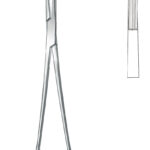 Neurosurgery , Micro scissors, acc. to acc. to Yasargil, bayonet-shape, working end curved