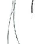 Neurosurgery , Micro scissors, acc. to Nagel, bayonet-shape, working end curved