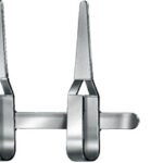 Neurosurgery , Ti forceps, pediatric, double curved