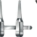 Neurosurgery , Ti forceps, acc. to De Bakey, curved