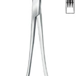 Neurosurgery , Micro forceps, acc. to acc. to Yasargil, bayonet-shape, 1 x 2 teeth