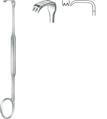 Retractors, wound Spreaders , Hooklet, acc. to Meyerding