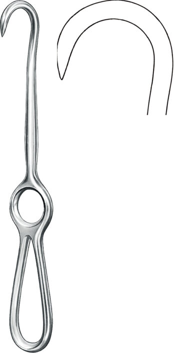 Retractors, wound Spreaders , Retractor, 1 prong, sharp