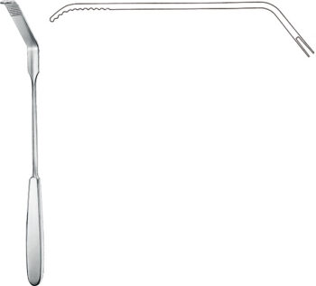 Retractors, wound Spreaders , Retractor, acc. to Zenker, angled