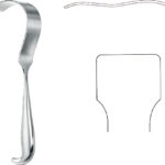 Retractors, wound Spreaders , Retractor, acc. to Polloson, tip 60 mm