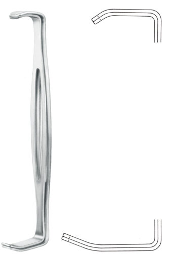 Retractors, wound Spreaders , Retractor, double, acc. to Parker-Langenbeck, set
