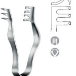 Retractors, wound Spreaders , Woundspreader, sharp, 2 x 3 teeth