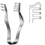 Retractors, wound Spreaders , Woundspreader, blunt, 2 x 3 teeth