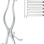 Retractors, wound Spreaders , Spreader, acc. to Adson, sharp, 6 x 6 teeth