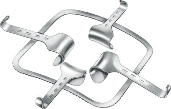 Retractors, wound Spreaders , Abdominal retractor, acc. to KirsChner, angled, complete