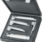 Anaesthesia , Storage case, for 4 straight laryngoscope blades