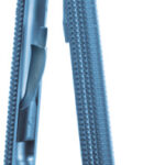 Suture , Ti micro needleholder, curved, with lock