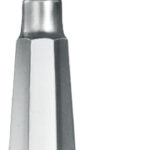 Bone surgery , Bone curette, model "USA", with hollow Handle, oval, left angled