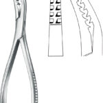 Bone surgery , Bone holding forceps, acc. to Semb, curved