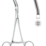 Neurosurgery , Atraumatic vascular forceps, acc. to Dardik, 15°