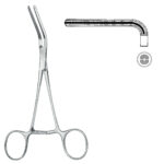 Neurosurgery , Atraumatic vascular forceps, acc. to Dardik, 90°