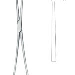 Gynecology , Uterine tenaculum forceps, acc. to Schröder, straight, 2 x 2 teeth