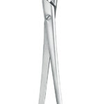 Gynecology , Uterine tenaculum forceps, acc. to Museux, 9 mm, 2 x 2 teeth