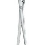 Gynecology , Uterine tenaculum forceps, acc. to Museux, 10mm, 2 x 2 teeth