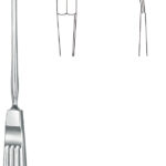 Gynecology , Conization knife, acc. to Ayre, angled