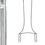 Rhinology , Rhinoplastic knife, acc. to Fomon, curved