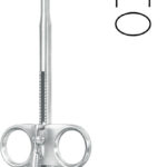 Tonsillectomy, laryngo-bronchoscopy , Tonsil snare, acc. to Eve, with ratchet