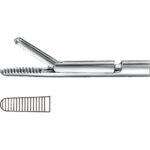 Tonsillectomy, laryngo-bronchoscopy , Tip for laryngeal forceps, acc. to Fraenkel, serrated
