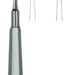 Dental Elevators , 1-curved left, small handle 2-reverse curve, small handle